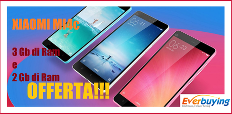 [SOTTOCOSTO] Xiaomi Mi4c 3gb di Ram in offerta su Everbuying