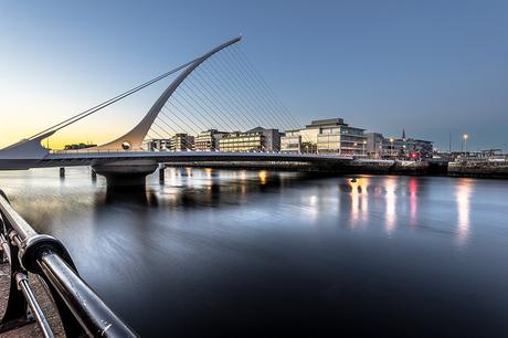 Samuel Beckett bridge at sunset, Dublin, Ireland