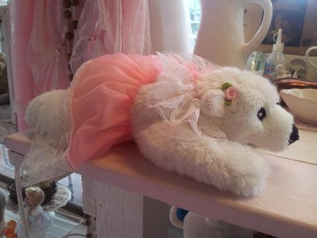 Orso shabby chic e bimba