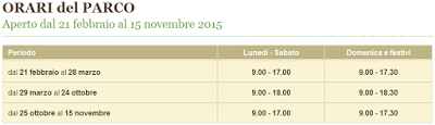 Calendario Parco della Preistoria