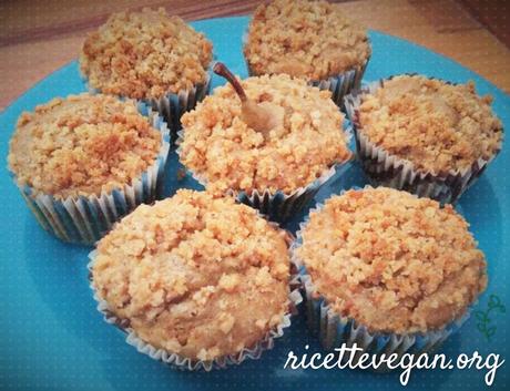 ricettevegan.org - muffins integrali alle pere