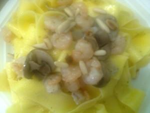 Pappardelle mare, monti, pineta