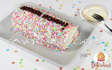 rotolo di torta margherita festa dei nonni cake design cake art polvere di zucchero dolcidee cameo paneangeli