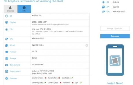 Samsung lancerà a breve sul mercato un maxi tablet da 18,4 pollici