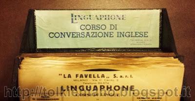 Il Linguaphone con la voce di Tolkien prodotto per l'Italia negli anni Trenta-Quaranta