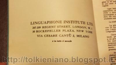 Il Linguaphone con la voce di Tolkien prodotto per l'Italia negli anni Trenta-Quaranta