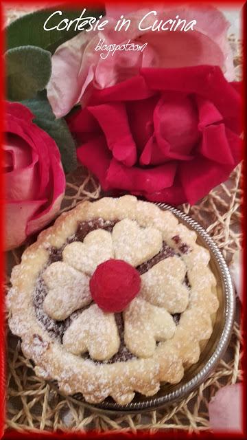 Crostatine con Nutella e lamponi