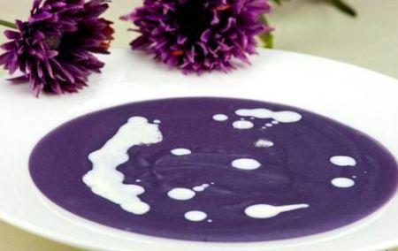 crema di patate viola