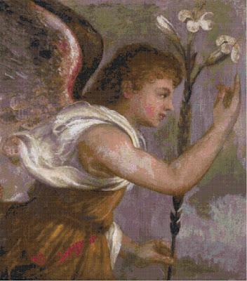 Schema a punto croce: Arcangelo Gabriele_2
