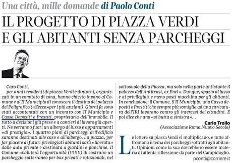 Ecco perché a Roma i cittadini non devono partecipare alle scelte di
sviluppo urbanistico. Il caso della ex Zecca di Piazza Verdi