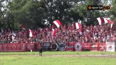 (VIDEO)CSKA Sofia fans away vs Rilski 3rd Bulgarian division 27.09.2015