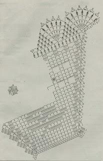 Centro a filet con parte centrale ottagonale in tessuto