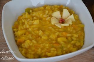 Risotto di zucca e mele