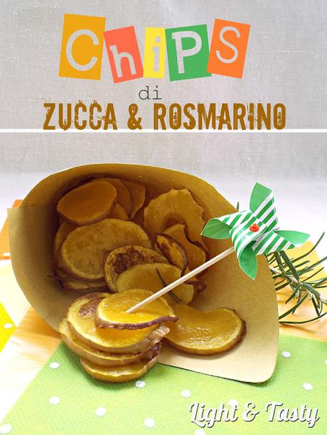 Chips di zucca al rosmarino