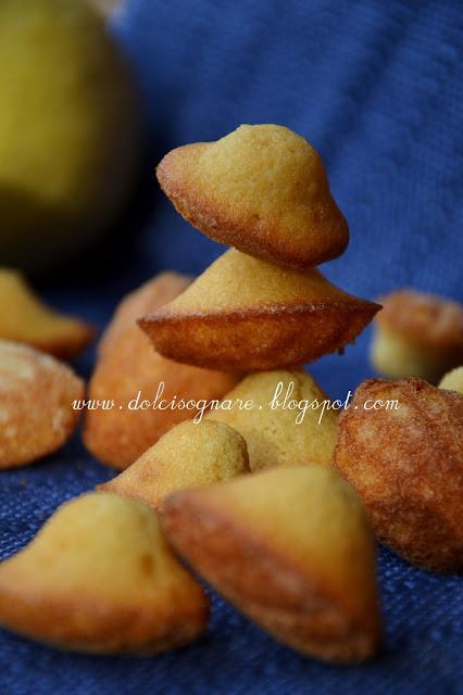 Madeleines al limone e caramello