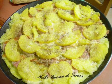 TORTINO DI PATATE AL MICROONDE