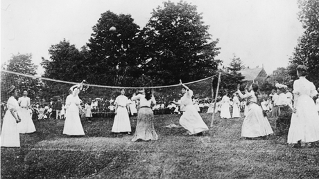 Victorian ladies' outdoor pastimes.