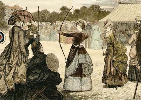 Victorian ladies' outdoor pastimes.