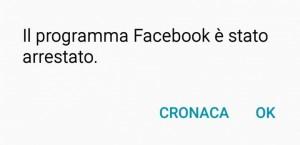 App Facebook Android Crash