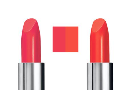 differenti tonalità di rossetto rosso