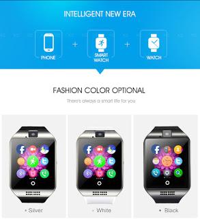 Smartwatch Phone Q18 da 1.54 pollici a 23 euro su EverBuying