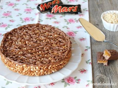 Torta Mars con riso soffiato