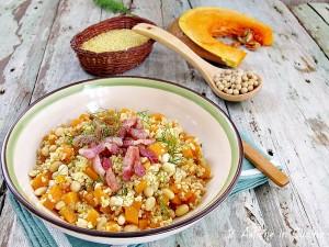 insalata tiepida di miglio e soia con zucca - Gluten Free Travel and Living