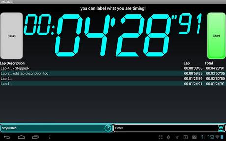 stopwatch android