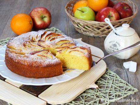 Torta di mele senza burro, latte e uova