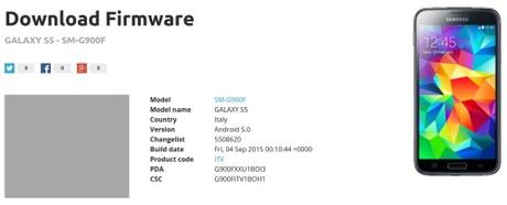 Aggiornamenti per Galaxy S6, Galaxy S6 Edge, Galaxy S5, Galaxy Alpha e Galaxy Note 10.1 2014 galaxy s5 Download firmware  G900FXXU1BOI3_G900FITV1BOH1_ITV   SamMobile