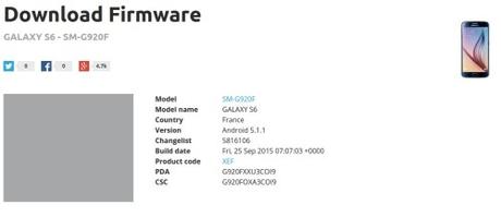 Aggiornamenti per Galaxy S6, Galaxy S6 Edge, Galaxy S5, Galaxy Alpha e Galaxy Note 10.1 2014 galaxy s6 Download firmware  G920FXXU3COI9_G920FOXA3COI9_XEF   SamMobile