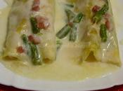 Cannelloni fagiolini, mozzarella prosciutto