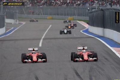 F1 GP Russia, Ferrari in lotta