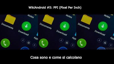 WkiAndroid #5: PPI di un display, cosa sono e come si calcolano.