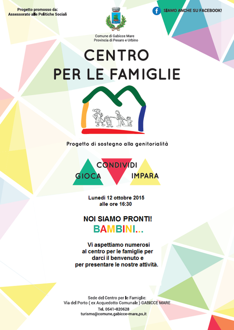 Centro Famiglie Gabicce (PU), calendario 2015/2016