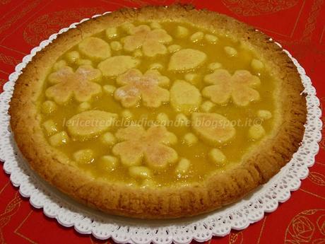 Crostata con farina di ceci e lemon curd alle uova