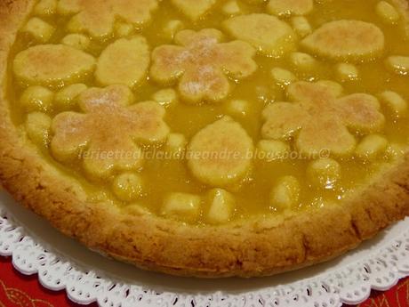 Crostata con farina di ceci e lemon curd alle uova