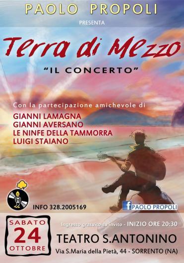 Paolo Propoli presenta  Terra di Mezzo  il concerto