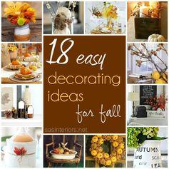 Easy Decorating Ideas for Fall