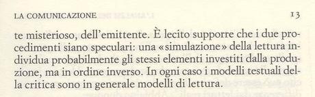 Cesare Segre, Avviamento all’analisi del testo letterario Einaudi, Torino 1985, pagg. 5-13