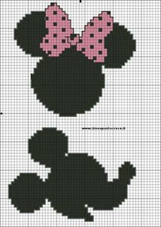 Topolina Disney -cross stich