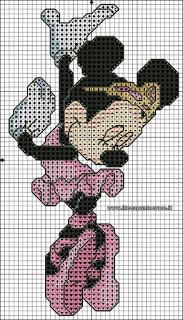 Topolina Disney -cross stich