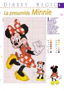 Topolina Disney -cross stich