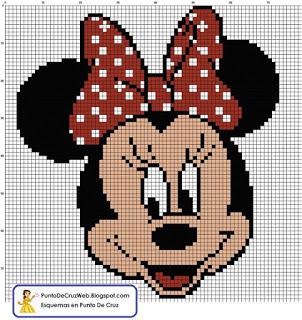 Topolina Disney -cross stich