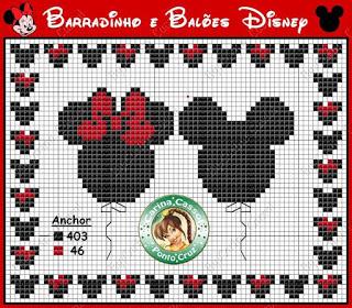 Topolina Disney -cross stich