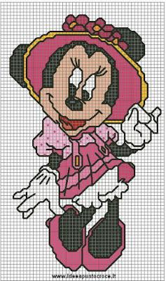 Topolina Disney -cross stich