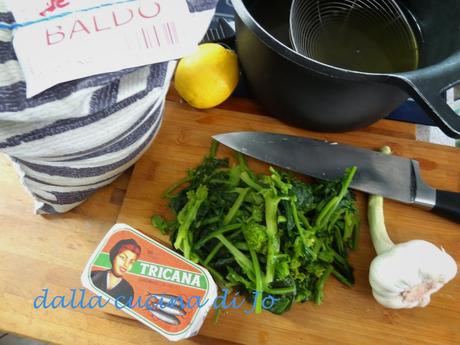 Risotto 'strascinato' con cime di rapa e sardine portoghesi