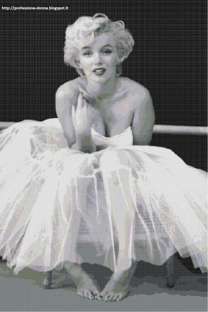 Schema a punto croce: Marilyn Monroe_6