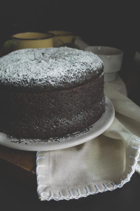 Torta integrale cioccolato, senza burro e senza uova