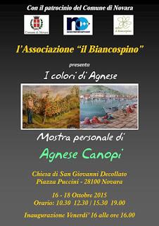 Inaugurazione della mostra della pittrice Agnese Canopi